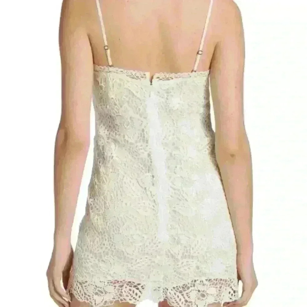 Rag & Bone Aleah Crochet V Neck Mini Dress - Picture 6 of 9